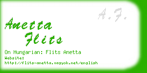 anetta flits business card
